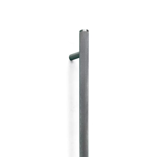 Momo Bellevue Knurled Door Pull Handle Dull Brushed Nickel