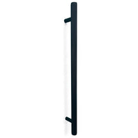 Momo Bellevue Knurled Entry Door Pull Handle Matt Black
