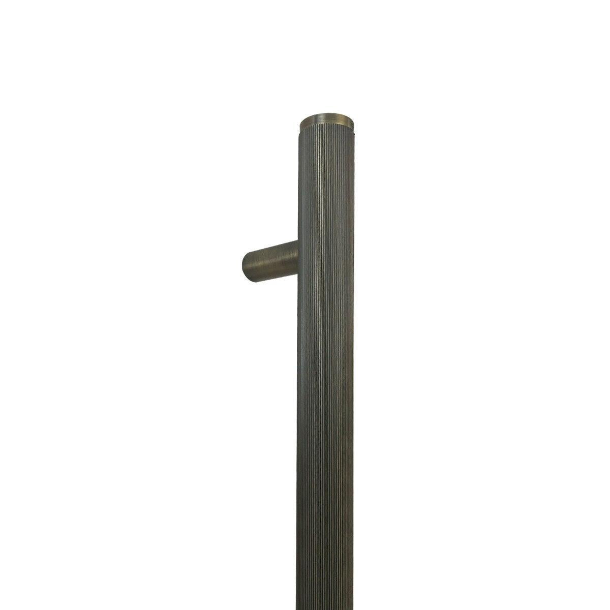Momo Bellevue Lined Door Pull Handle Dark Brushed Brass