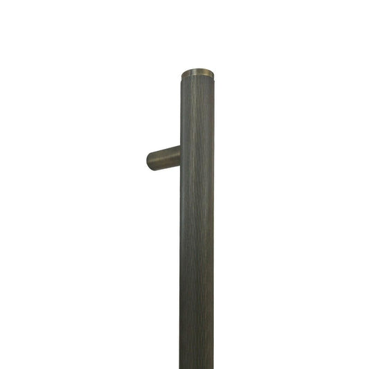 Momo Bellevue Lined Door Pull Handle Dark Brushed Brass