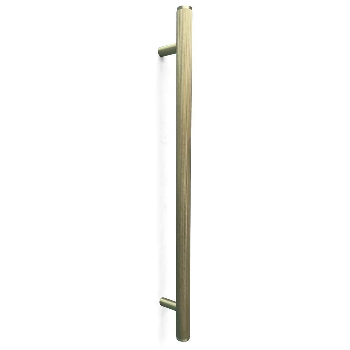 Momo Bellevue Lined Entry Door Pull Handle Brushed Satin Brass