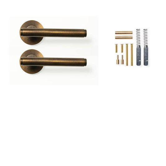 Momo Bellevue Plain Door Handle Set Bronze