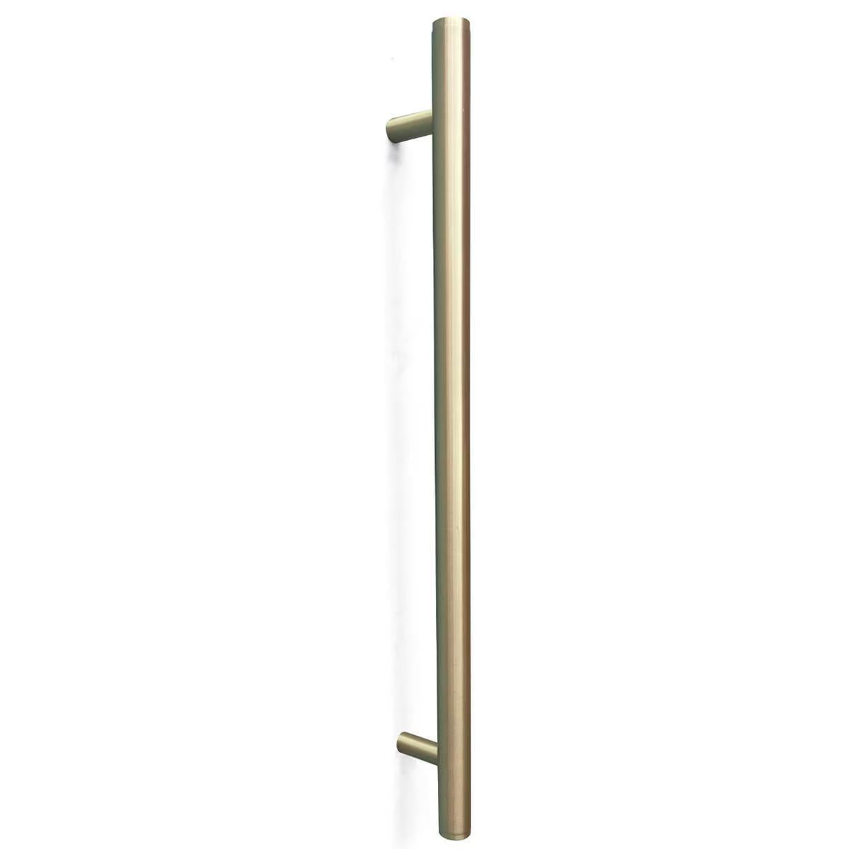 Momo Bellevue Plain Entry Door Pull Handle Brushed Satin Brass
