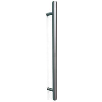 Momo Bellevue Plain Entry Door Pull Handle Dull Brushed Nickel