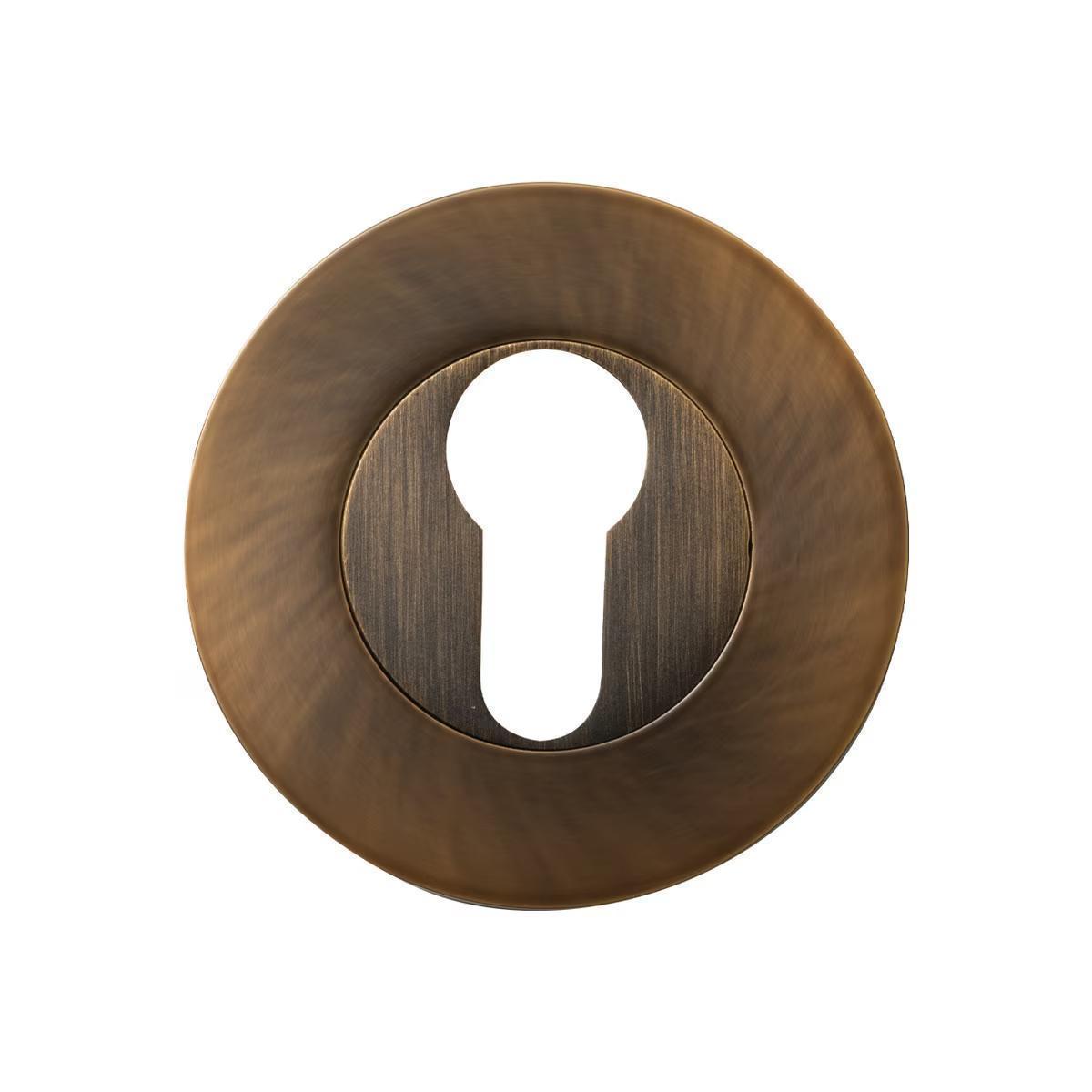 Momo Euro Cylinder Escutcheon Set Bronze