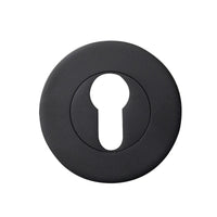 Momo Euro Cylinder Escutcheon Set Matt Black