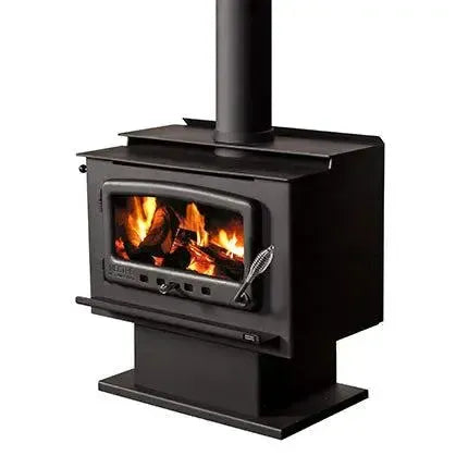 Nectre Mk2 Wood Fireplace with Pedestal