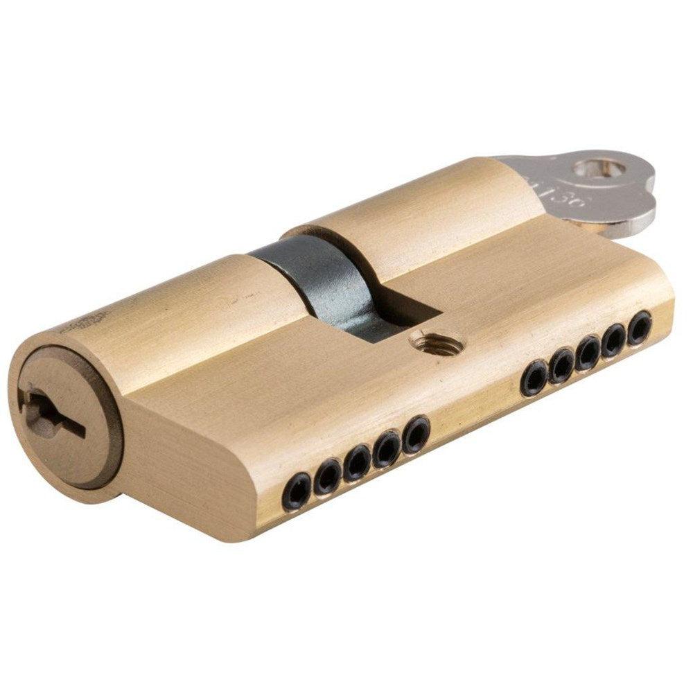 SDG Euro Cylinder Dual Function 5 Pin Brushed Brass L65mm