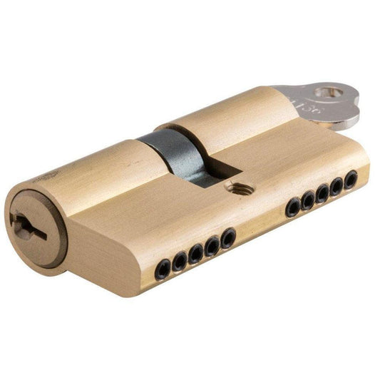 SDG Euro Cylinder Dual Function 5 Pin Brushed Brass L65mm