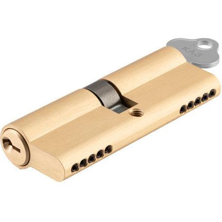 SDG Euro Cylinder Dual Function 5 Pin Brushed Brass L80mm