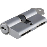SDG Euro Cylinder Dual Function 5 Pin Brushed Chrome L65mm