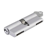 SDG Euro Cylinder Dual Function 5 Pin Brushed Chrome L80mm