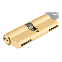 SDG Euro Cylinder Dual Function 5 Pin Brushed Gold PVD L65mm
