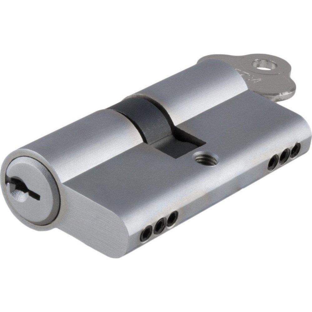 SDG Euro Cylinder Key Key 3 Pin Brushed Chrome L45mm