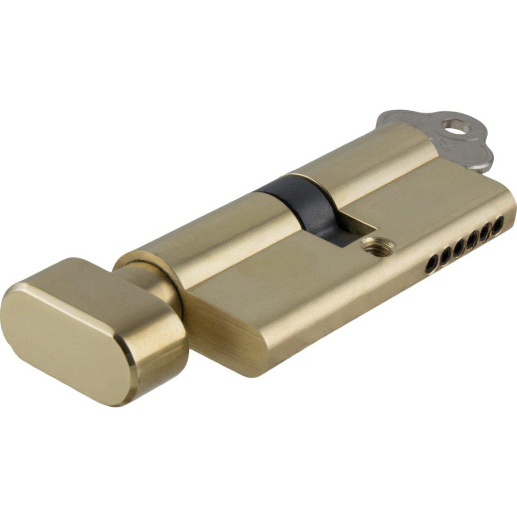 SDG Euro Cylinder Key Thumb 5 Pin Polished Brass L65mm