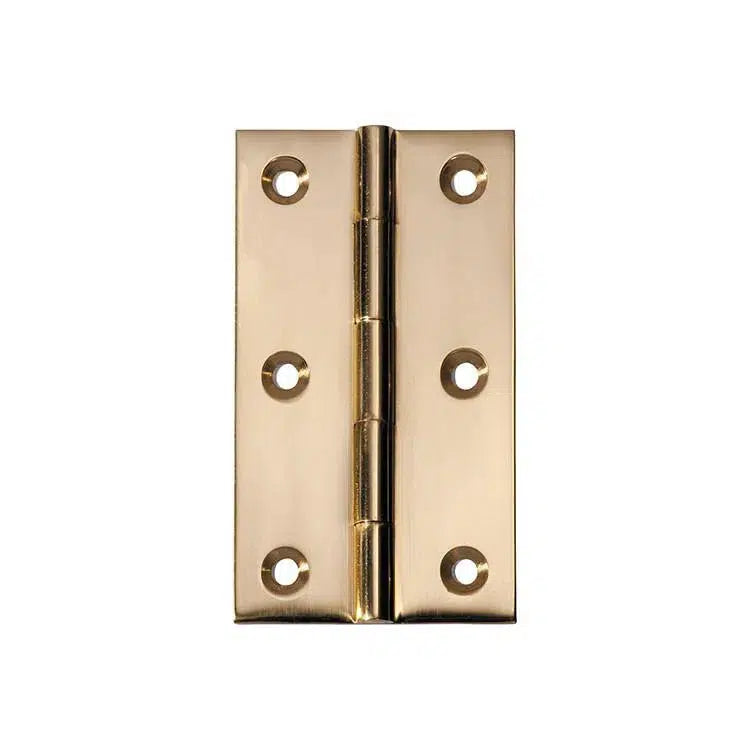 SDG Hinge Fixed Pin Polished Brass W50mm