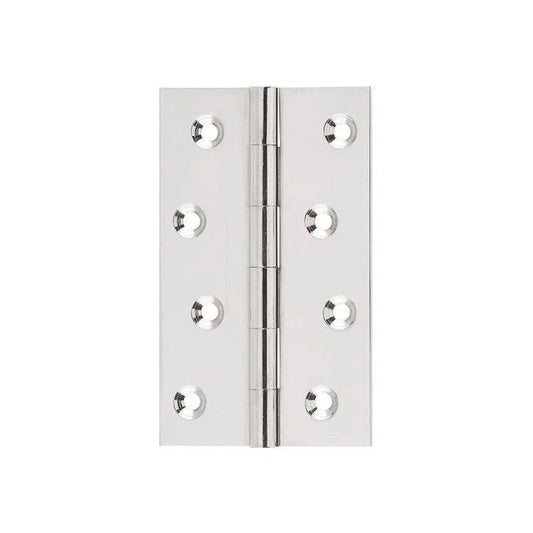SDG Hinge Fixed Pin Polished Nickel W60mm
