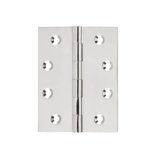 SDG Hinge Fixed Pin Polished Nickel W75mm