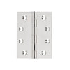 SDG Hinge Fixed Pin Polished Nickel W75mm