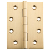 SDG Hinge Fixed Pin Unlacquered Satin Brass W75mm