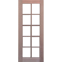 Solid Exterior 10 Glass Panel French Door
