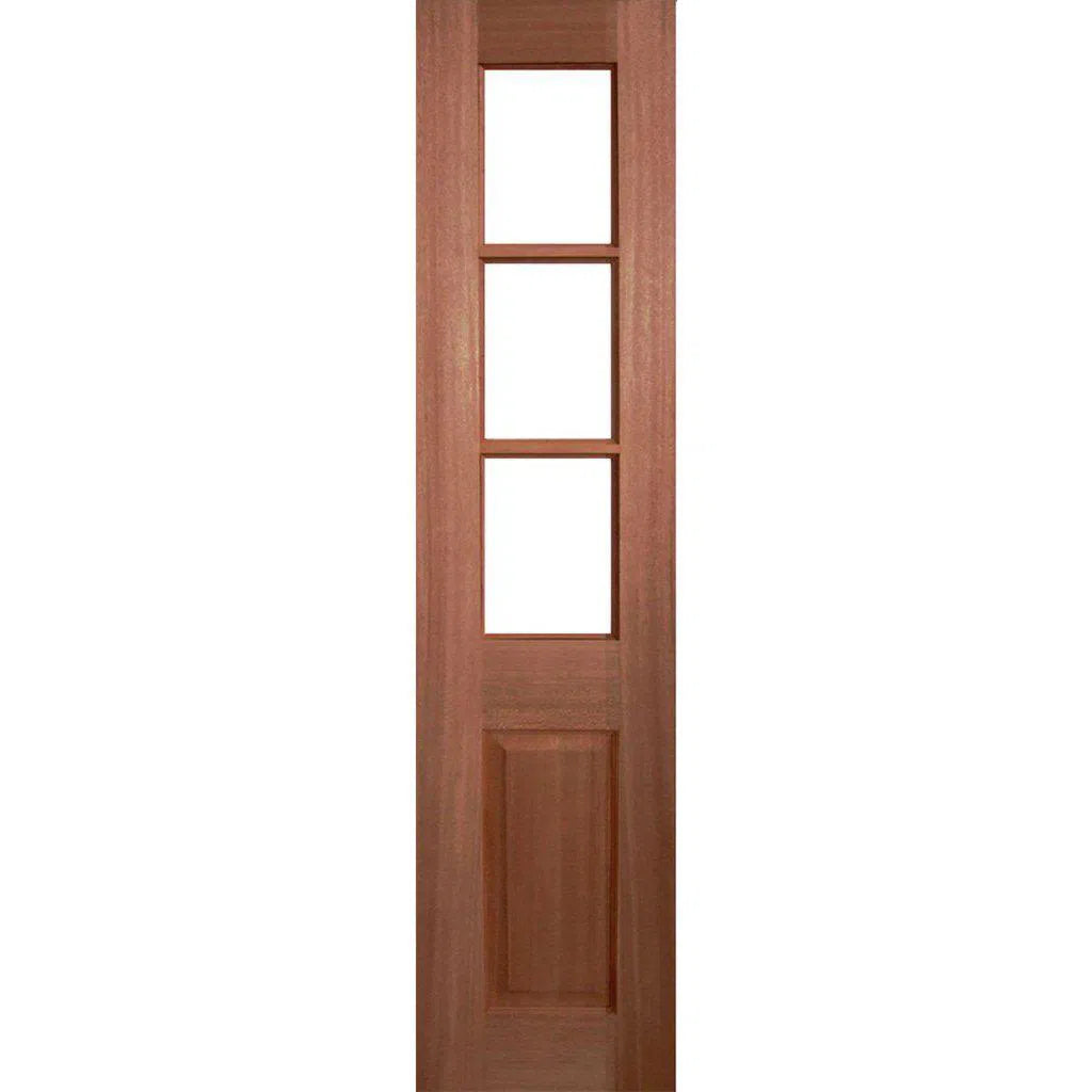 Solid Exterior 3 Glass Panel French Door Sidelight