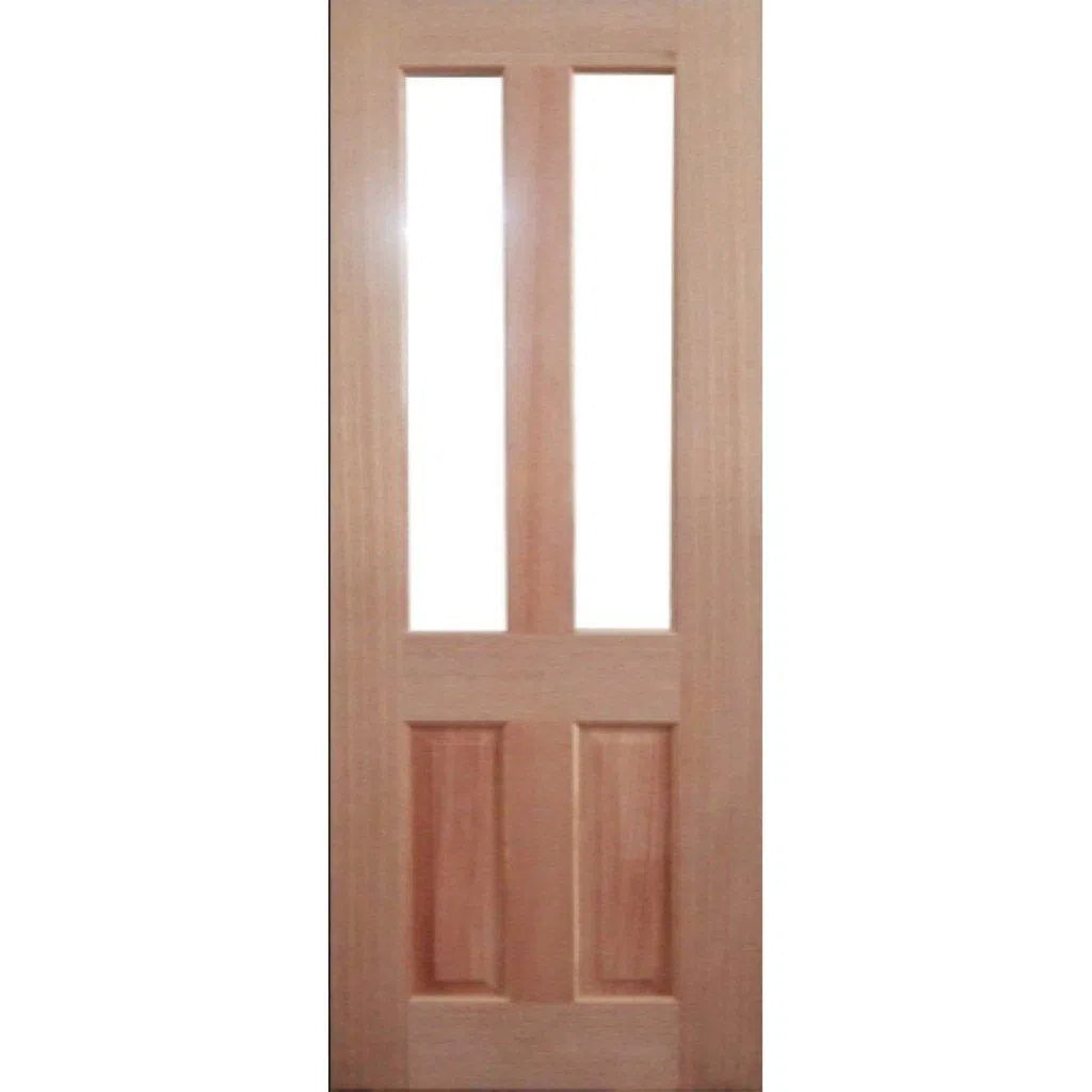 Solid Exterior 4 Panel Classic Glass Door