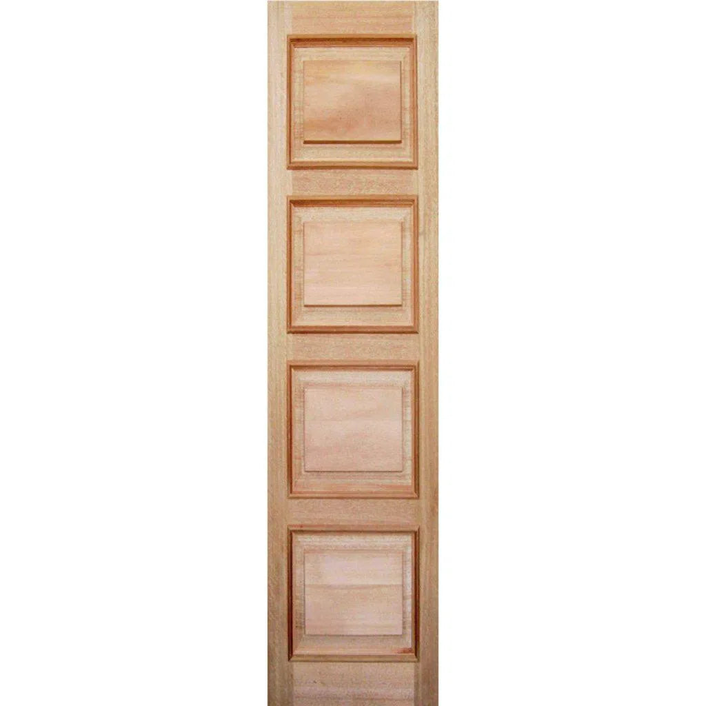 Solid Exterior 4 Panel Cricket Bat & Heavy Side Light