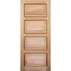 Solid Exterior 4 Panel Door With Cricket Bat & Heavy Moulding