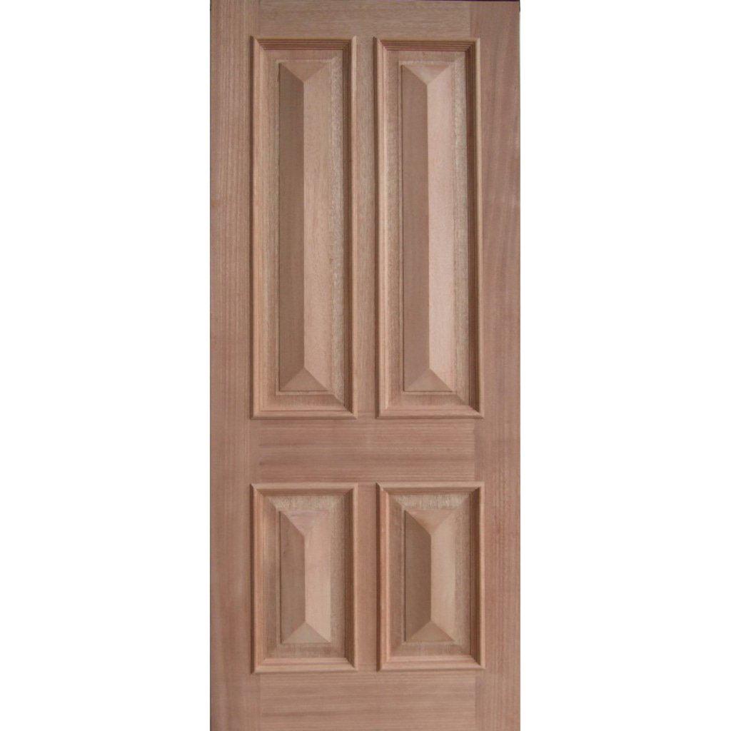 Solid Exterior 5 Panel Victorian Door With Cricket Bat & Heavy Moulding