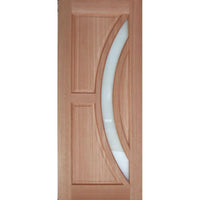 Solid Exterior Arched 1 Glass Panel Door