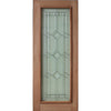 Solid Exterior Diamond Triple Glazed Leadlight Door With Heavy Moulding