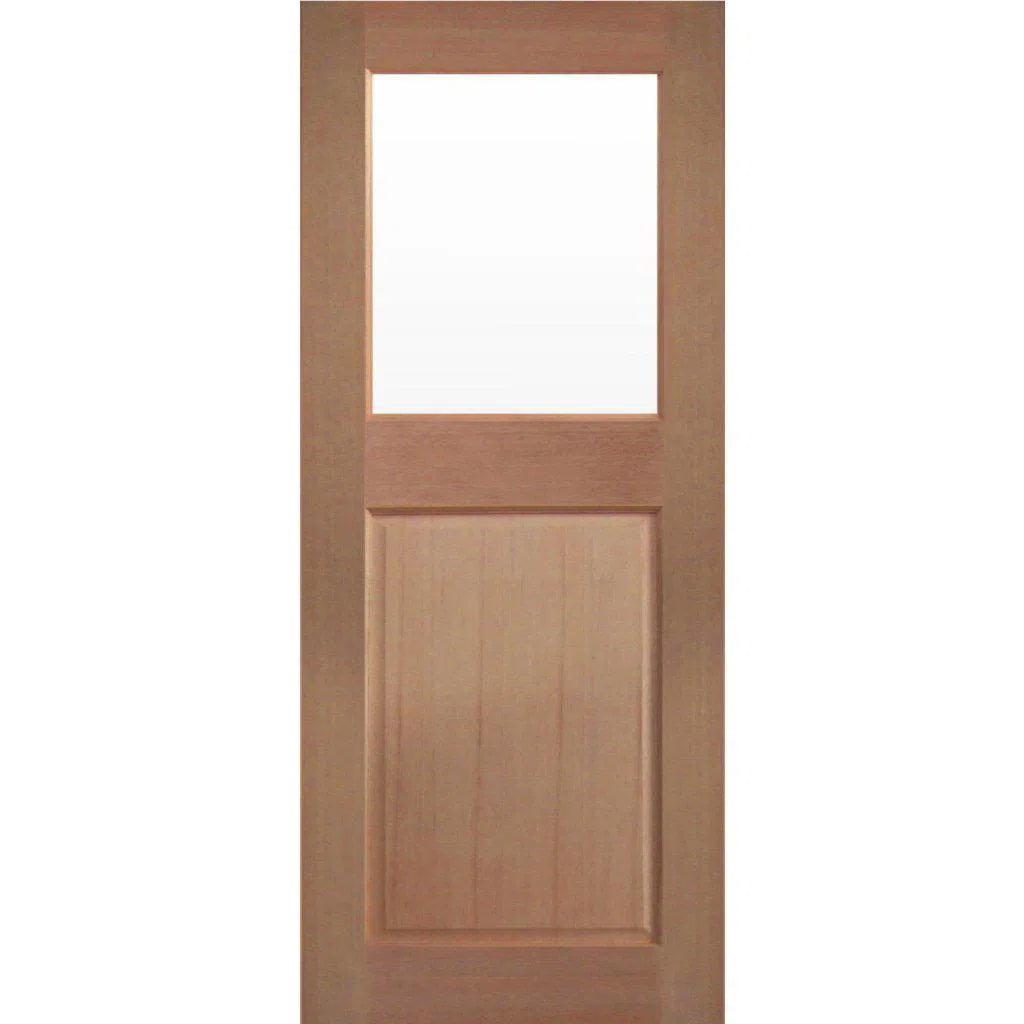 Solid Exterior Glass Back/Laundry Door