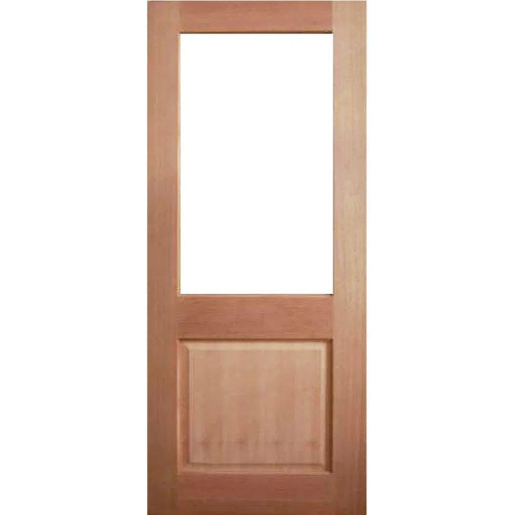 Solid Exterior Glass Back/Laundry Door