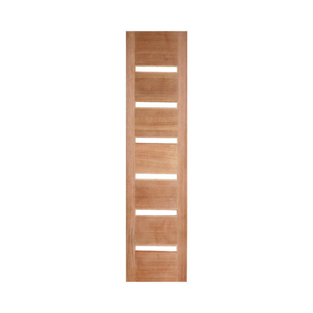 Solid Exterior Horizontal 6 Glass Panel Sidelight