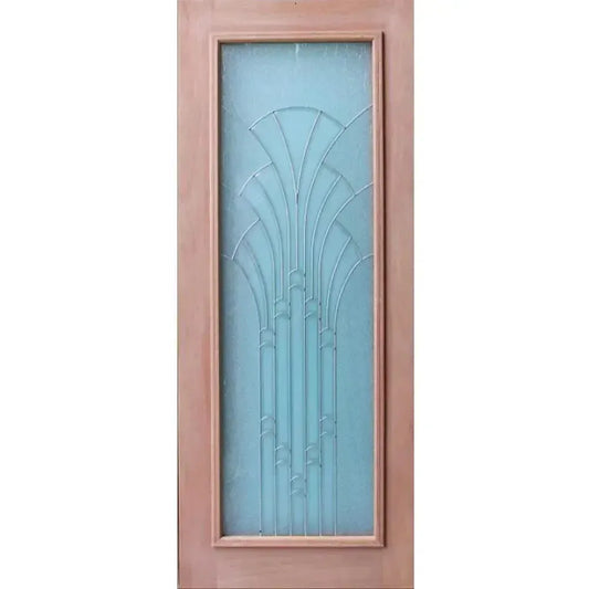 Solid Exterior Lisboa Triple Glazed Leadlight Door With Heavy Moulding