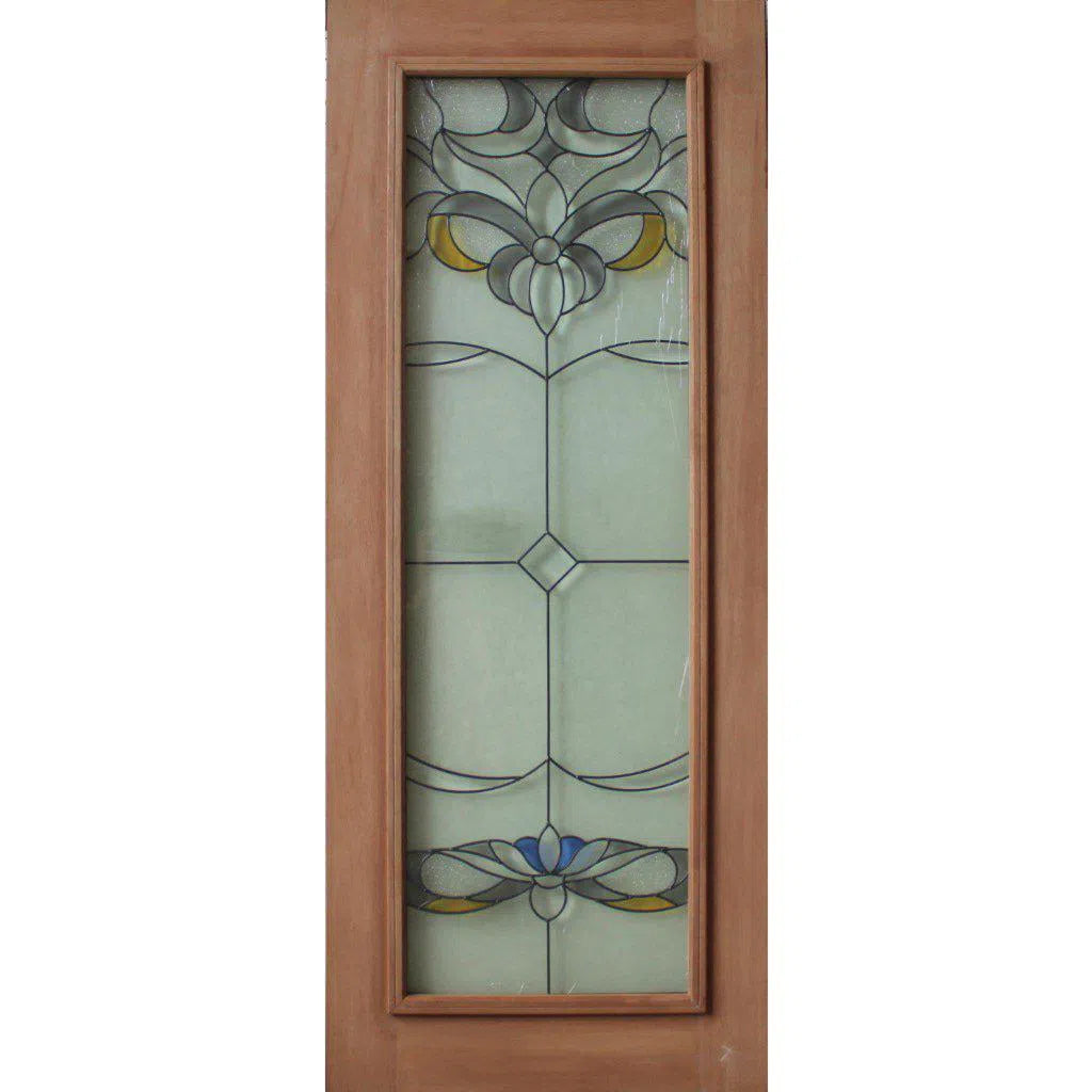 Solid Exterior Royal Triple Glazed Leadlight Door With Heavy Moulding