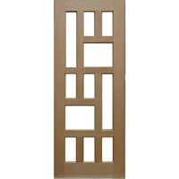 Solid Exterior Tetris Glass Panel Door