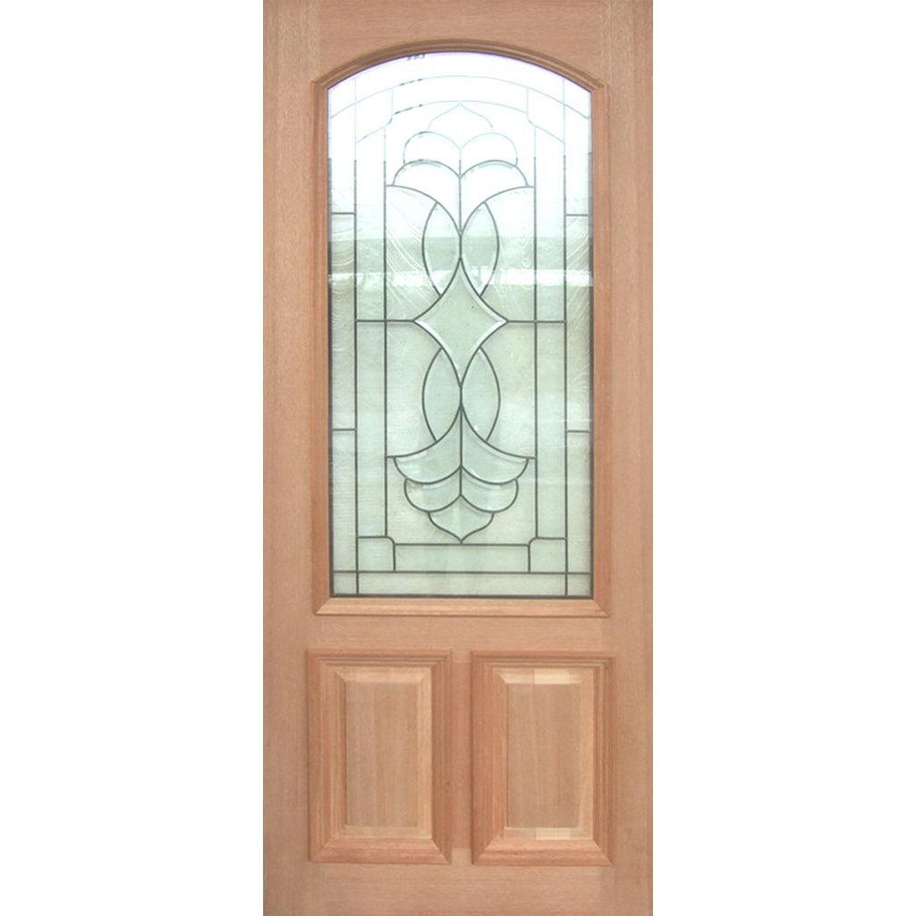 Solid Exterior Triple Glazed Leadlight Doors With Heavy Moulding