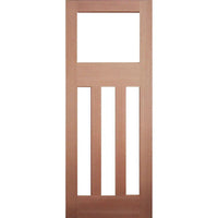 Solid Interior 4 Glass Panel Bungalow Door
