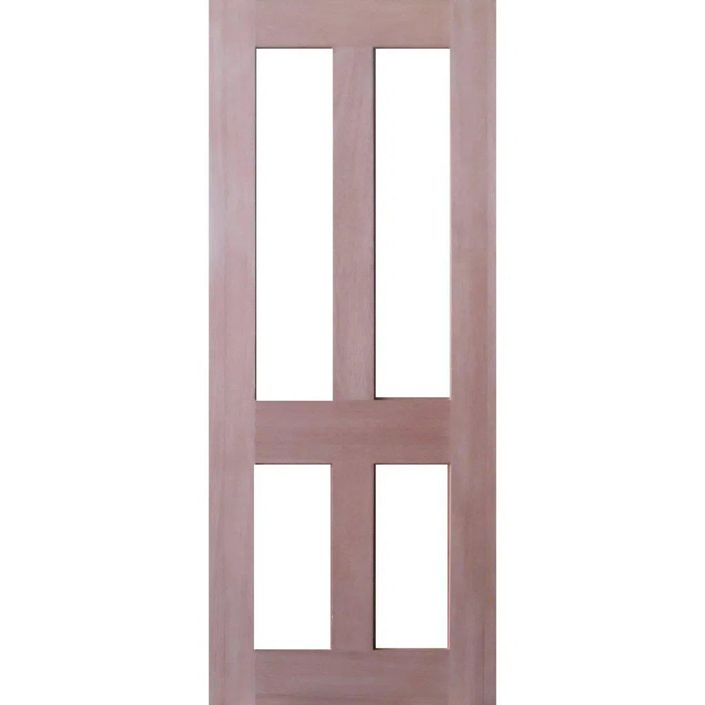 Solid Interior 4 Glass Panel Door