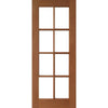 Solid Interior 8 Glass Panel French Door