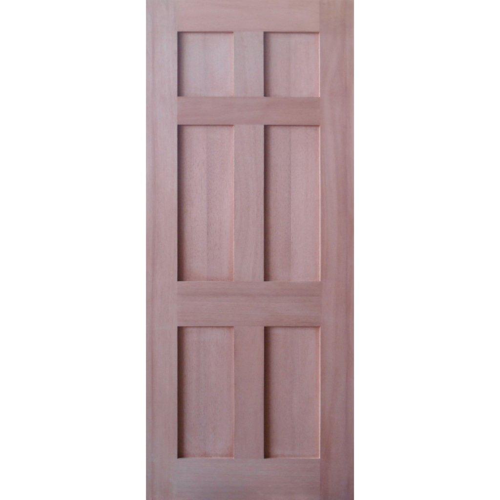 Solid Interior Flat 6 Panel Door