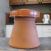 Terracotta Clay Pot with Powder Coated Gas Cowl