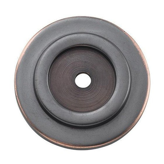 Tradco Backplate For Domed Cupboard Knob Antique Copper D25mm