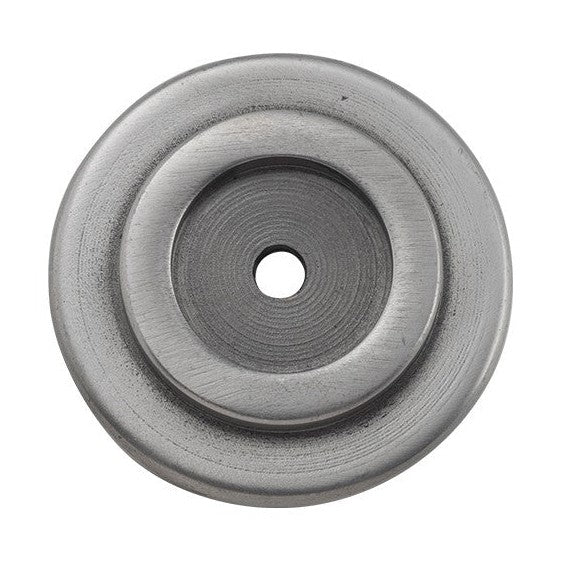 Tradco Backplate For Domed Cupboard Knob Iron Polished Metal D25mm