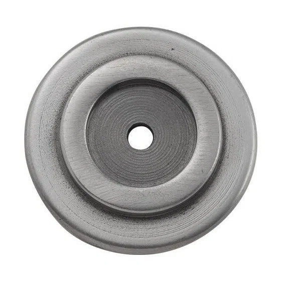 Tradco Backplate For Domed Cupboard Knob Iron Polished Metal D32mm