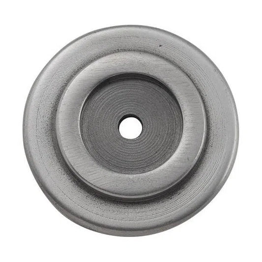 Tradco Backplate For Domed Cupboard Knob Iron Polished Metal D32mm