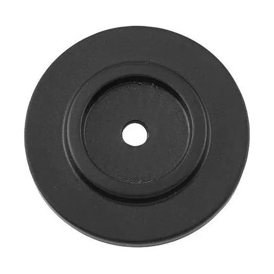 Tradco Backplate For Domed Cupboard Knob Matt Black D25mm