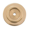 Tradco Backplate For Domed Cupboard Knob Polished Brass D25mm